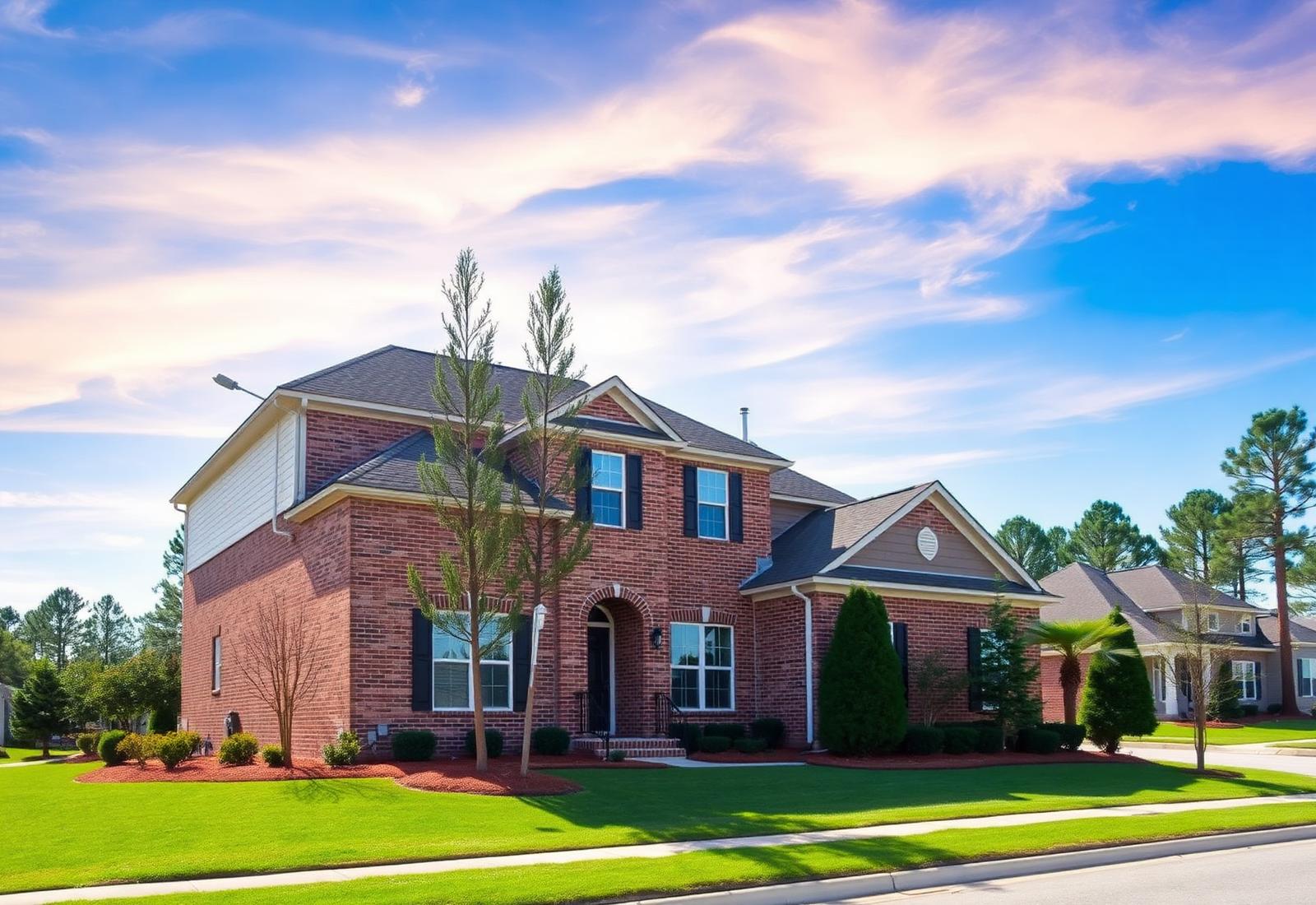 Two-story brick home on a quiet Richmond Hill street
